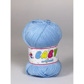 Pletací příze Storex BABY ORIGINAL 0040 modrá, klasická, 50g/220m
