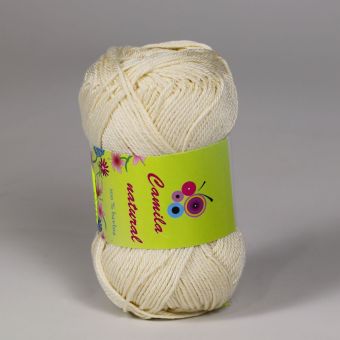 Pletací / háčkovací příze Storex CAMILA NATURAL 172 béžová, jednobarevná, 50g/125m