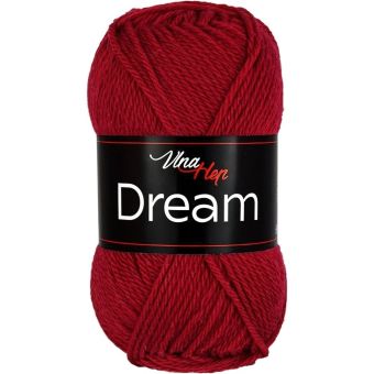 Pletací příze Vlna Hep DREAM 6411 vínová, 100% merino vlna, jednobarevná, 50g/125m