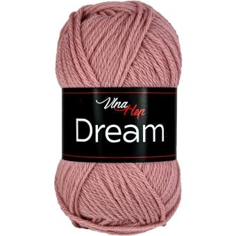 Pletací příze Vlna Hep DREAM 6414 starorůžová, 100% merino vlna, jednobarevná, 50g/125m