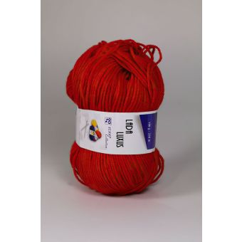 Pletací příze Vlnap LADA LUXUS 52180 červená, klasická, 100g/230m