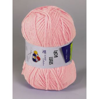 Pletací příze Vlnap LADA LUXUS 52070 světle růžová, klasická, 100g/230m