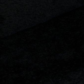 Plyš / mikroplyš 005, oboustranný, jednobarevná černá, š.150cm (látka v metráži)