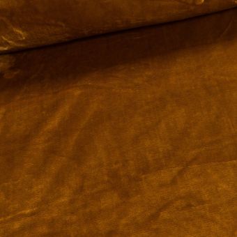 Plyš / mikroplyš 029, oboustranný, jednobarevná medová, š.150cm (látka v metráži)