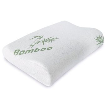 Polštář anatomický BAMBOO tvarovaný / profil ze zdravotní paměťové viskoelastické pěny, 40x60cm, se zipem