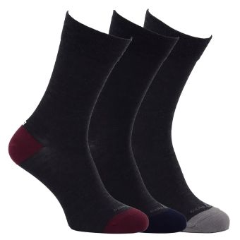 Ponožky oblekové 71047, barevné mix, klasické, vlněné merino, pánské, 3 páry (více velikostí)