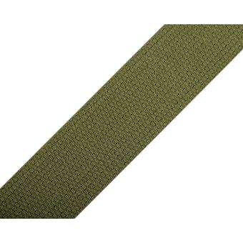 Popruh bavlněný 490011/4802 khaki, šíře 3cm (popruh v metráži)