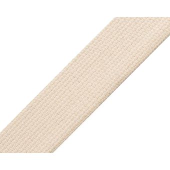 Popruh bavlněný 490011/490001 přírodní, šíře 3cm (popruh v metráži)