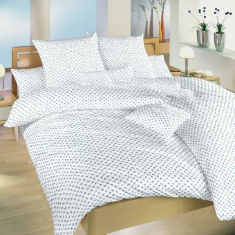 Povlečení MALÉ RŮŽE MODRÉ, bavlna hladká, 140x200cm + 70x90cm