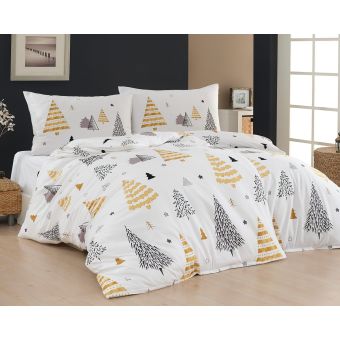 Povlečení Matějovský ALDER, stromy, bílé (více rozměrů, materiálů)