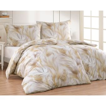 Povlečení Matějovský EMBER, peříčka, béžové (více rozměrů, materiálů)