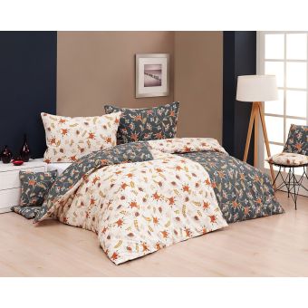 Povlečení Matějovský FILIPPA, květinový vzor, béžová / šedá (více materiálů, rozměrů)