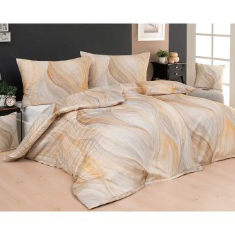 Povlečení Matějovský INFINITUM BEIGE, béžové vlny (více rozměrů, materiálů)