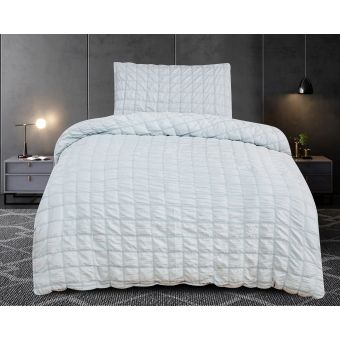 Povlečení NAOMI, světle šedé, obláčkový krep / mikrokrep, 140x200cm + 70x90cm