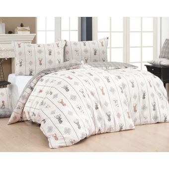 Povlečení Matějovský TIMOTHY, vánoční severský motiv, béžové (více rozměrů, materiálů)