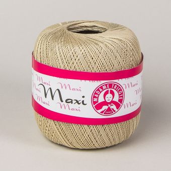 Pletací / háčkovací příze Madame Tricote paris MAXI 4660 světle béžová, jednobarevná, 100g/565m