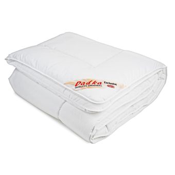 Celoroční prošívaná antibakteriální přikrývka Dadka EXCLUSIVE SILVER z dutého vlákna, bílá (více rozměrů, hmotností)