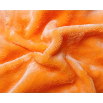 Prostěradlo MIKROFLANEL SLEEP WELL 180x200cm, oranžová (svítivá)