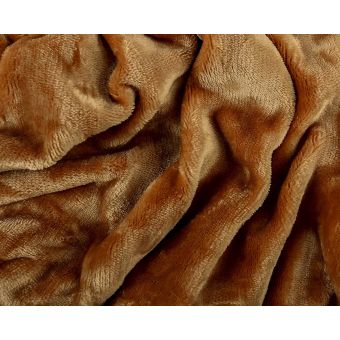 Prostěradlo MIKROFLANEL SLEEP WELL 180x200cm, okr (světle hnědá)
