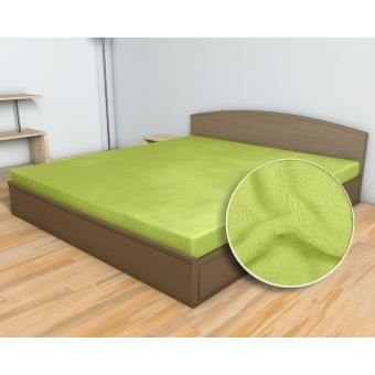 Prostěradlo MIKROFLANEL SLEEP WELL 90x200cm, pistáciové