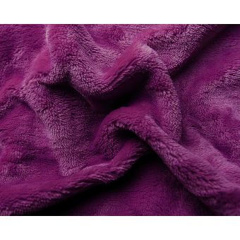 Prostěradlo MIKROFLANEL SLEEP WELL 90x200cm, tmavě fialové