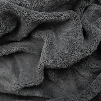 Prostěradlo MIKROFLANEL SLEEP WELL 90x200cm, tmavě šedé