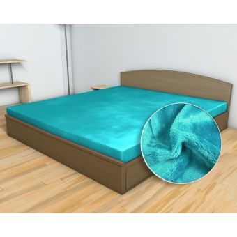 Prostěradlo MIKROFLANEL SLEEP WELL 180x200cm, tyrkysové