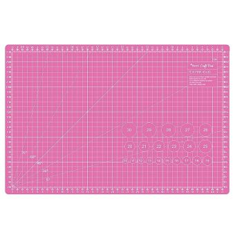 Řezací podložka na látky, patchwork TEXI PINK S, samosvorná, růžová, 45x30cm, vel. S , tloušťka 3mm