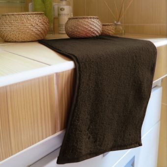 Mikrofroté ručník MIKROFROTÉ, tmavě hnědá, 30x50cm