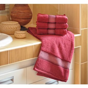 Mikrofroté ručník DITA, vínová, 50x100cm