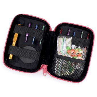 Set háčků na háčkování kovové / hliníkové s plastovou rukojetí 040238, sada 9 velikostí