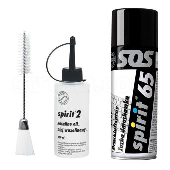 Sada na čištění šicího stroje TEXI 4079, stlačený vzduch, olej a kartáček