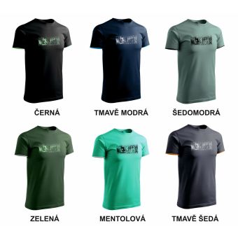 Pánské tričko SCHARF S00303 bavlněné, krátký rukáv, více barev, více velikostí