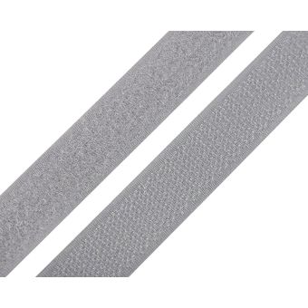 Suchý zip háček + plyš 740843/134 holubí šedá, šířka 2cm (v metráži)