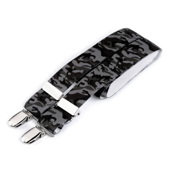 Šle dětské, délka 70cm, šíře 2,5cm, tvar Y, šedozelená světlá maskáč, 650249/26