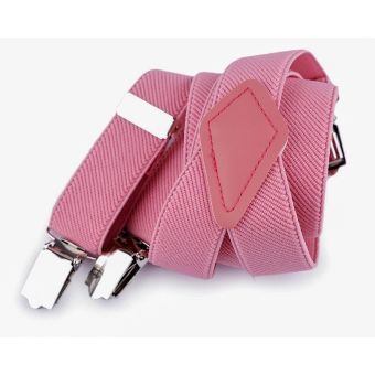 Šle dětské jednobarevné, délka 80cm, šíře 2,5cm, tvar Y, RŮŽOVÉ, 650263/06