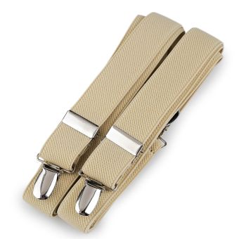 Šle pánské, délka 125cm, šíře 2,5cm, tvar X, světle béžové, 650254/19