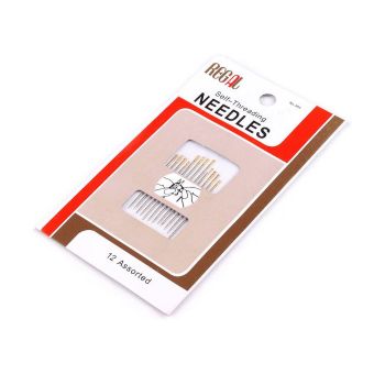 Jehly pro špatný zrak / slepecké jehly 010937 nikl / blistr, 12 kusů (3 velikosti)