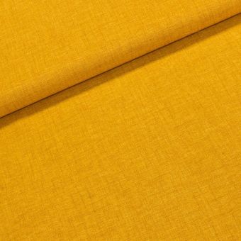 Směsové plátno EDGAR 27 žlutý melír, š.140cm (látka v metráži)