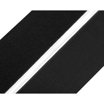 Suchý zip háček + plyš samolepící 740405 černý, šířka 8cm (v metráži)