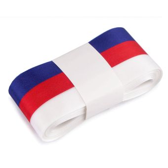 Taftová stuha TRIKOLORA CZ / Česká republika, šíře 5cm (stuha v metráži)
