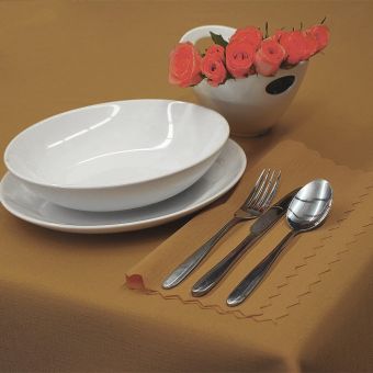 Nešpinivý / teflonový látkový ubrus UNI 0342 BÉŽOVÁ, (více rozměrů)