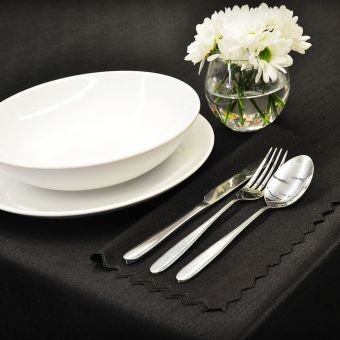 Nešpinivý / teflonový látkový ubrus UNI 3963 ČERNÁ, (více rozměrů)