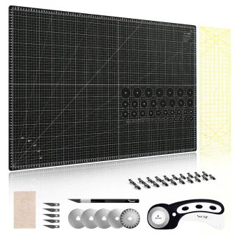 Sada na patchwork a šití, TEXI CRAFT BLACK 90x60cm