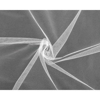 Tyl jemný oděvní na závoje, jednobarevná bílá, š.160cm (látka v metráži)