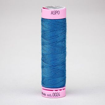 Univerzální šicí nit Amann ASPO 120 polyesterová, safírová modrá 0024, návin 100m 