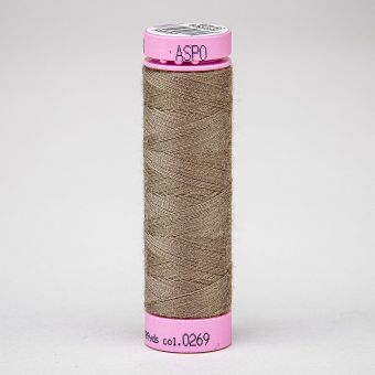 Univerzální šicí nit Amann ASPO 120 polyesterová, hnědá nazelenalá 0269, návin 100m 