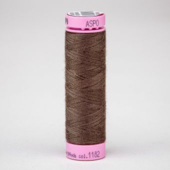 Univerzální šicí nit Amann ASPO 120 polyesterová, hnědá našedlá 1182, návin 100m 