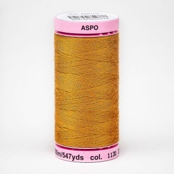 Univerzální šicí nit Amann ASPO 120 polyesterová, jantarová tmavě žlutá 0121, návin 500m 