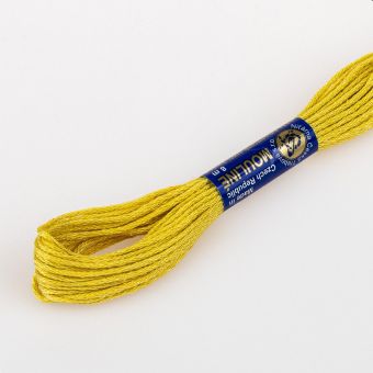 Vyšívací příze MOULINE / MULINKA 1722 světle okrová, jednobarevná, 2g/8m